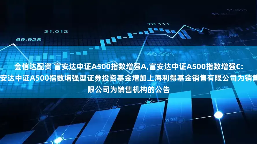 金信达配资 富安达中证A500指数增强A,富安达中证A500指数增强C: 关于旗下富安达中证A500指数增强型证券投资基金增加上海利得基金销售有限公司为销售机构的公告